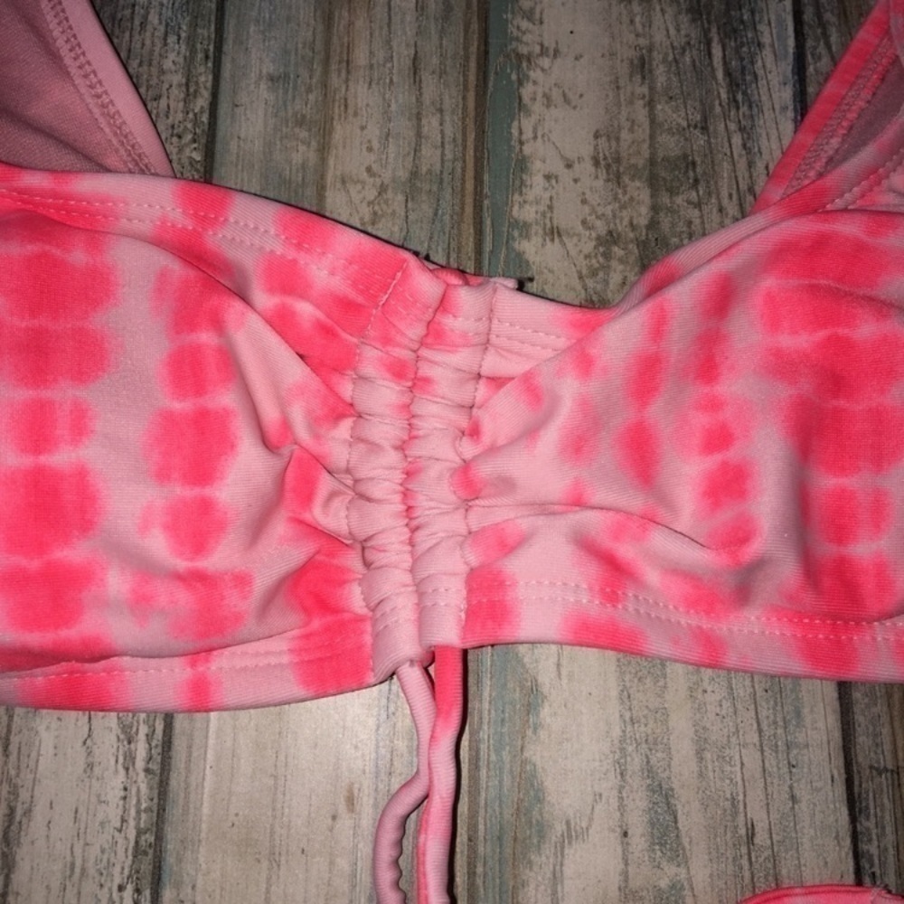 Xhilaration Pink Cinched Bikini Top - Picture 2 of 5
